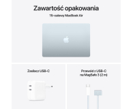 APPLE MacBook Air 15'' M4 10/10/24GB/512GB SSD - Sky Blue - 1322284 - zdjęcie 11
